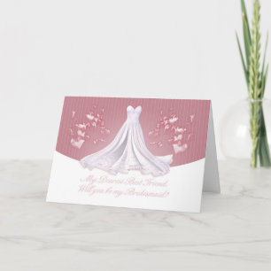 Best Friend - Will You Be My Bridesmaid Greeting C Invitation