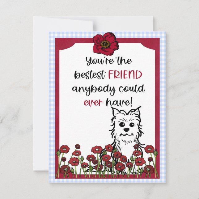 Best Friend Wonderful Wizard of OZ Toto Card  (Front)