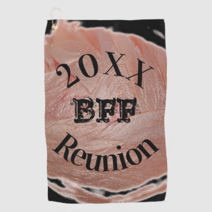 Best Friend Yearly Golf Reunion Girly Pastel Pink Towel