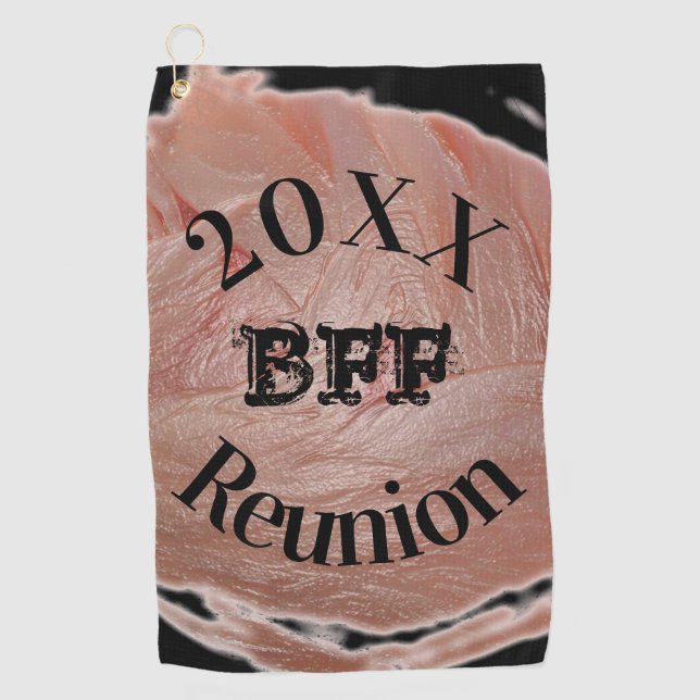 Best Friend Yearly Golf Reunion Girly Pastel Pink Towel (Front)