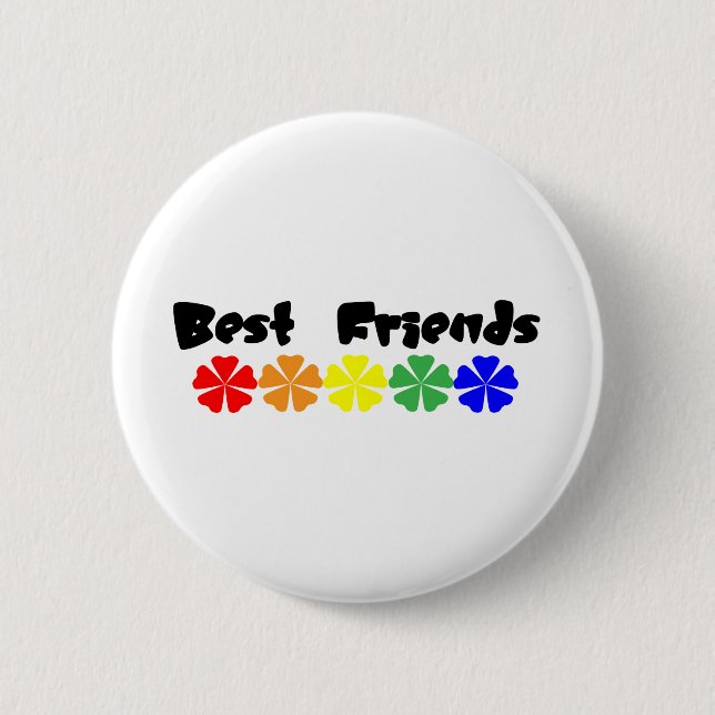 Best Friends 6 Cm Round Badge (Front)