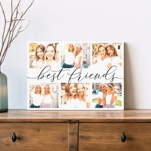 Best Friends 6 Photo Collage Canvas Print