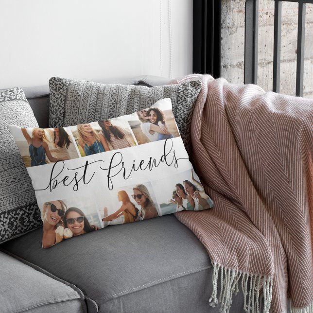 Best Friends | 6 Photo Collage Decorative Cushion (Creator Uploaded)