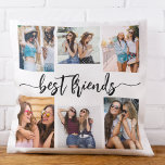 Best Friends 6 Photo Collage Keepsake Cushion<br><div class="desc">Celebrate friendship with the Best Friends 6 Photo Collage Keepsake Throw Pillow. This personalised pillow features a beautifully arranged collage of six cherished photos, capturing unforgettable moments with your best friends. Crafted from high-quality materials, it adds a stylish and sentimental touch to any space, perfect for displaying on a bed...</div>