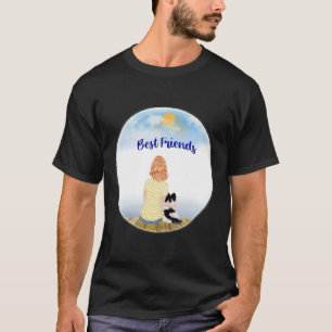 Best Friends A Girl And Her Papillon T-Shirt