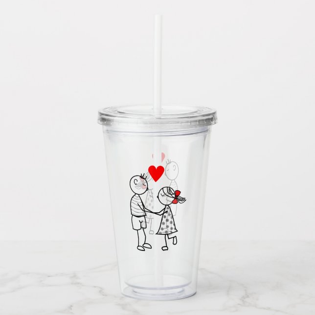 Best Friends Acrylic Tumbler (Front)