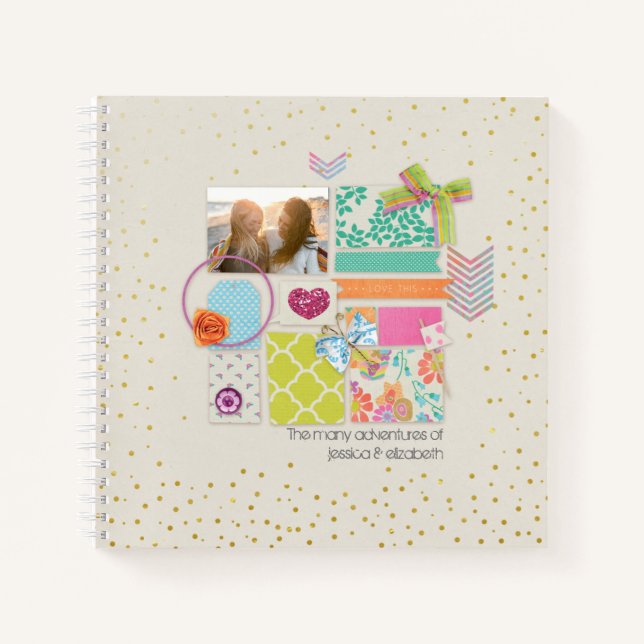 Best Friends Adventures Scrapbook Keepsake Journal (Front)