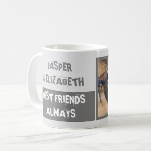 Best friends always me and my horse grey slate coffee mug