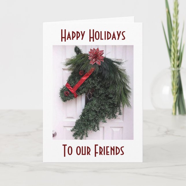 BEST FRIENDS AND MEMORIES HOLIDAY GREETING CARD (Front)