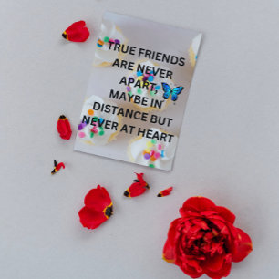 Best friends appreciative message  poster