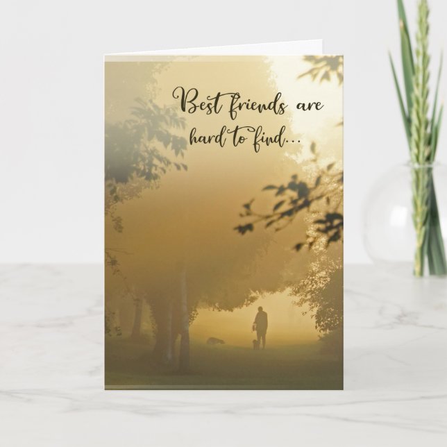 Best Friends are Hard to Find Card (Front)