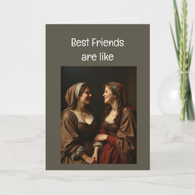 Best Friends are Like Fairy Tales Card (Front)