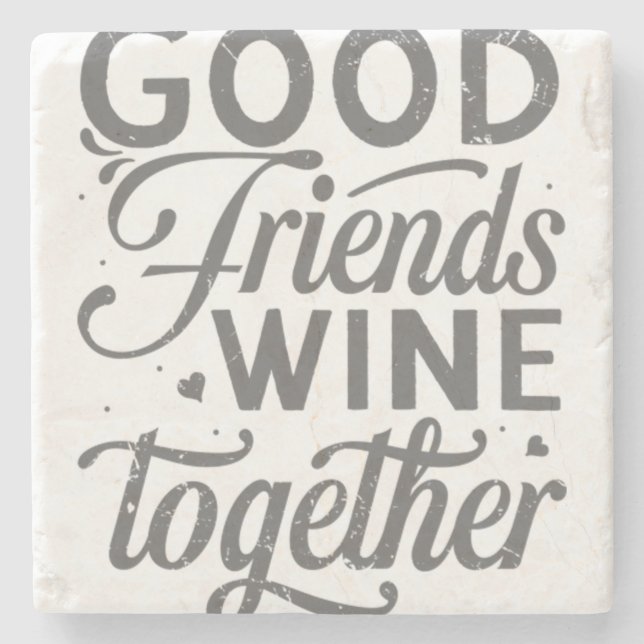 Best Friends are the Sisters we choose for ourselv Stone Coaster (Front)