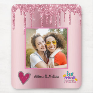 Best Friends Besties Customisable Photo Mouse Mat