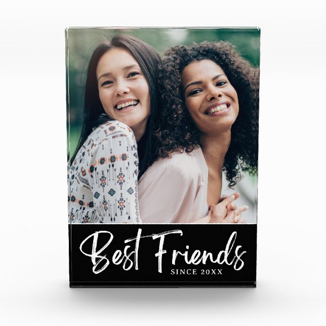 Best Friends Besties Galentine Friendship Custom   Photo Block (Front)