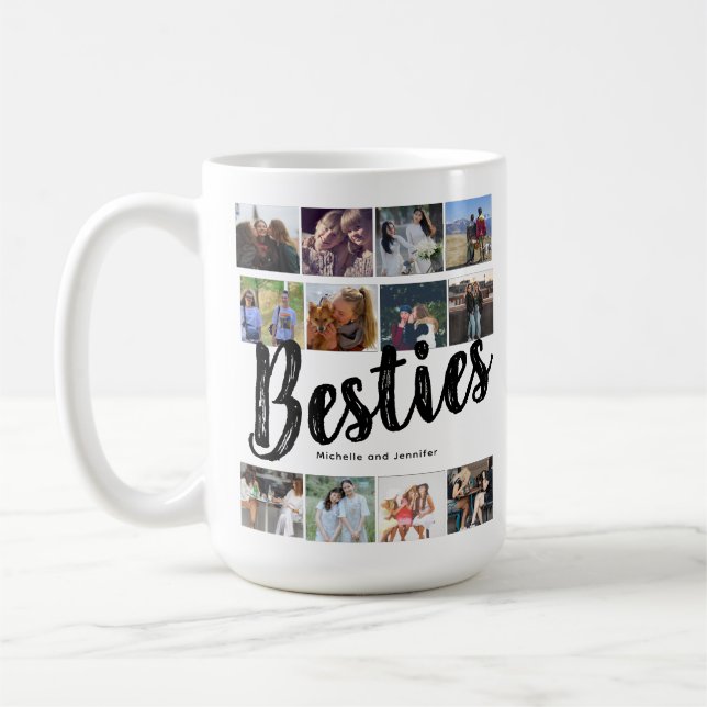 Best Friends | Besties Photo Collage  Coffee Mug (Left)