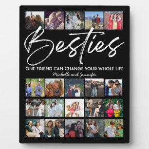 Best Friends   Besties Photo Collage  Plaque