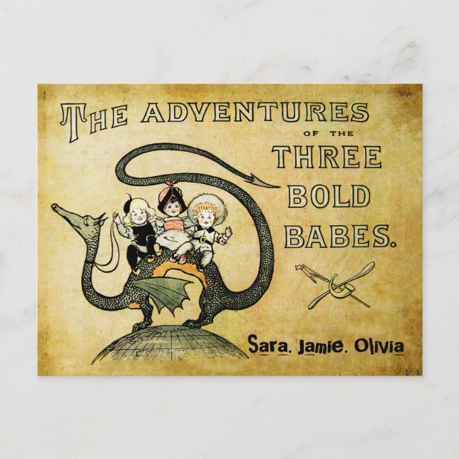 Best Friends BFF Dragon 3 Bold Babes Postcard (Front)