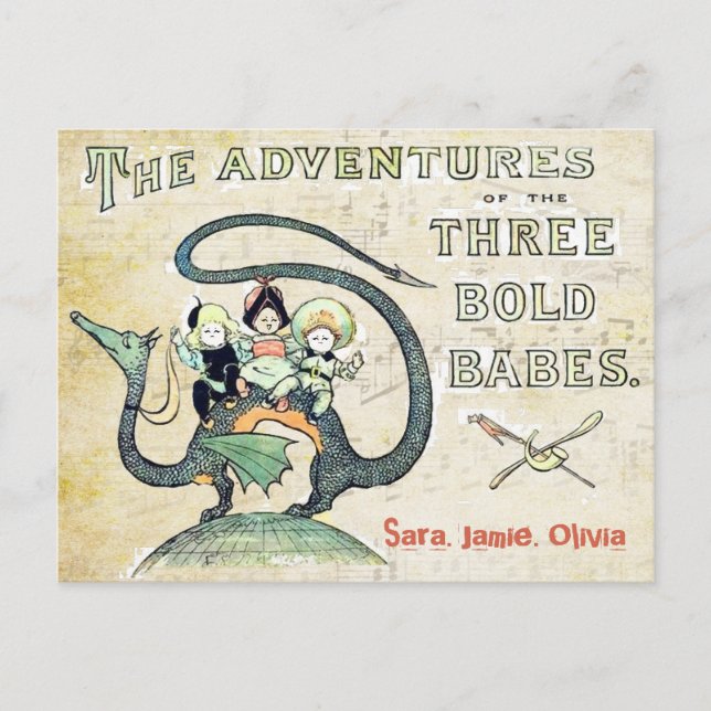 Best Friends BFF Dragon 3 Bold Babes Postcard (Front)