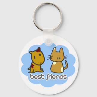 Best Friends Blue Keychain