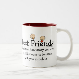 Best Friends (both sides) Two-Tone Coffee Mug