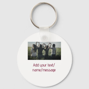 best friends bridesmaid bride girly photo pin text key ring