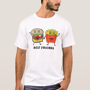 Best Friends - Burger and Fries - Funny  T-Shirt