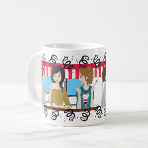 Best Friends & Café Vibes Coffee Mug