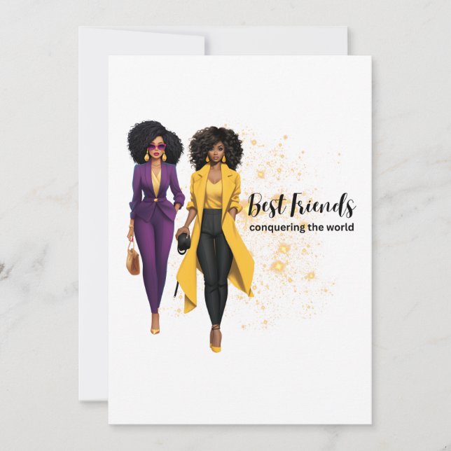 Best Friends card For a true best friend  (Front)