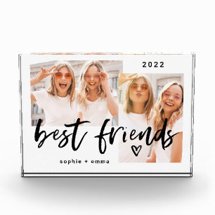 Best Friends   Casual Script and Two Photo Grid Block