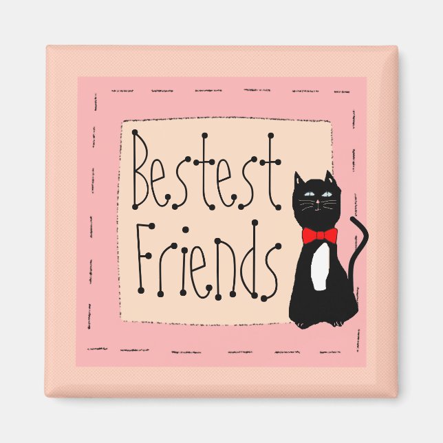 Best Friends-Cat Magnet (Front)