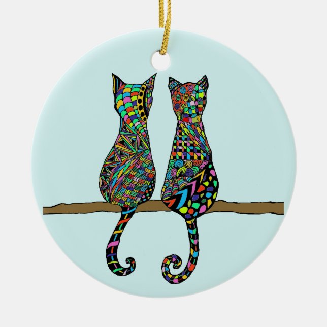 Best Friends Ceramic Tree Decoration (Front)