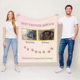 Best Friends Cherished Companions Fleece Blanket