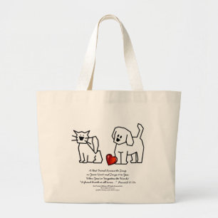 Best Friends Collection Song Large Tote Bag