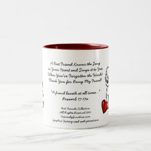 Best Friends Collection Song Two-Tone Coffee Mug