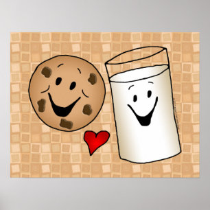 Best Friends, Cookies Love Milk Poster