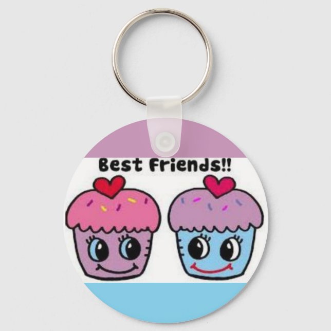Best Friends Cupcakes Key Ring (Front)