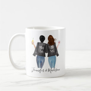 Best Friends Custom Hair BFF Besties Friendship Co Coffee Mug
