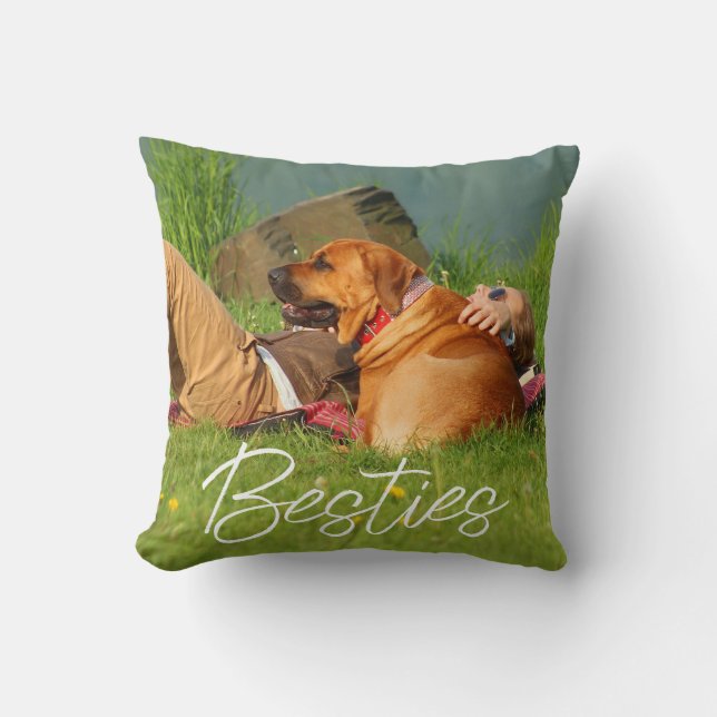 Best Friends Custom Photo Cushion (Front)