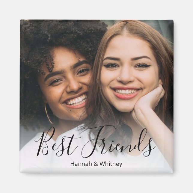 Best Friends Custom Photo  Magnet (Front)