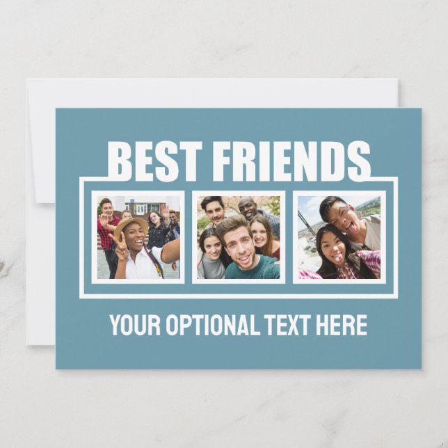 Best Friends custom photos, text & colour (Front)