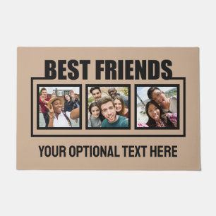 Best Friends custom photos, text & colour Doormat