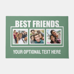 Best Friends custom photos, text & colour Doormat