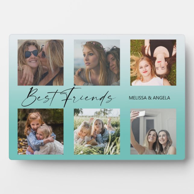 Best Friends Customised Photo Collage Plaque (Front)