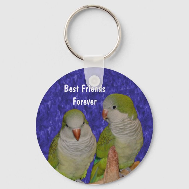 Best Friends Cute Bird Friendship Keychain (Front)