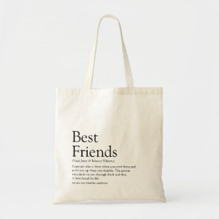 Best Friends Definition Modern Tote Bag