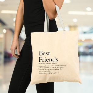 Best Friends Definition Modern Tote Bag