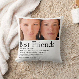 Best Friends Definition Photo Cushion