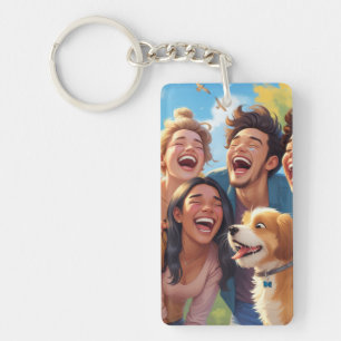 Best Friends & Dog Keychain – Unique Gift for Frie