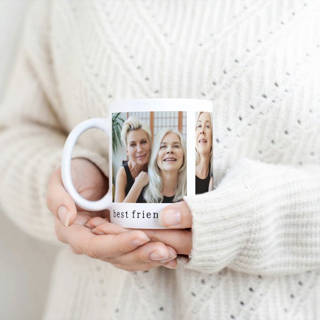 Best Friends Don't Let You Funny Photo Mug (Simple Funny Quote Photo Best Friend Mug
)